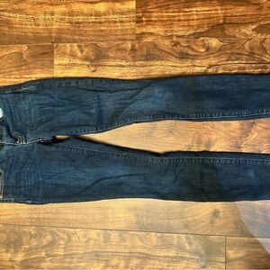 GAP Blue True Skinny Jeans with Distressed coloring